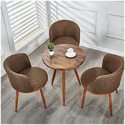 Modern Accent Linen Lounge Chair | Black Chair