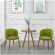 Modern Accent Linen Lounge Chair | Lime Green Chair