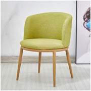 Modern Accent Linen Lounge Chair | Lime Green Chair