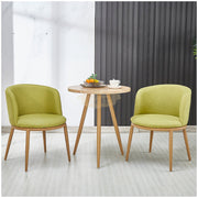 Modern Accent Linen Lounge Chair | Lime Green Chair