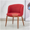 Modern Accent Linen Lounge Chair | Red Chair