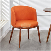 Modern Accent Linen Lounge Chair | Red Chair