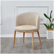 Modern Accent Linen Lounge Chair | Red Chair