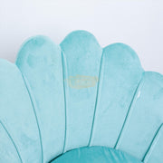 Modern Classic Luxury Comfortable Shell Velvet Accent Chair - Blue