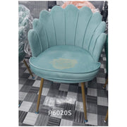 Modern Classic Luxury Comfortable Shell Velvet Accent Chair - Blue