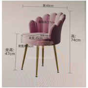 Modern Classic Luxury Comfortable Shell Velvet Accent Chair - Yellow