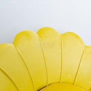 Modern Classic Luxury Comfortable Shell Velvet Accent Chair - Yellow