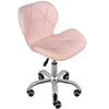 Modern Height Adjustable Multifunctional Chair on Wheels | Pink Chair