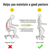 Modern Low Back Swivel Height Adjustable Semi-Circular Stool Stool