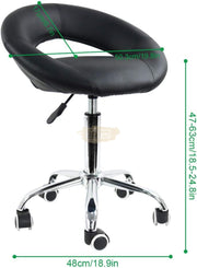 Modern Low Back Swivel Height Adjustable Semi-Circular Stool Stool
