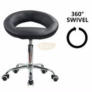 Modern Low Back Swivel Height Adjustable Semi-Circular Stool Stool