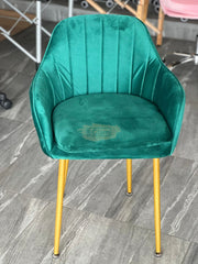 Modern Luxury Velvet Accent Chair - Green