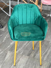 Modern Luxury Velvet Accent Chair - Green