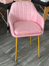 Modern Luxury Velvet Accent Chair - Pink