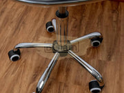 Modern Shell Shape Drafting Chair with wheels | Beige Stool