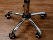 Modern Shell Shape Drafting Chair with wheels | White Stool