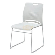 Modern Stackable Colorful Chair with Metal Frame Chairs