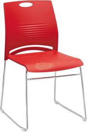 Modern Stackable Colorful Chair with Metal Frame Chairs