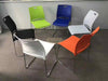 Modern Stackable Colorful Chair with Metal Frame Chairs