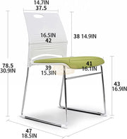 Modern Stackable Plastic Chair with Colored Seat with Metal Frame Chairs
