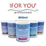 MORE FOR YOU Titanium Canned Wax 800ml | Professional Smooth Hair Removal Liposoluble Wax Tin