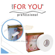 MORE FOR YOU Waxing Cloth Roll 80m with Dispenser Case | Professional Use Waxing Cloth