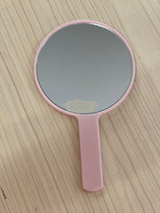 Multi Color Handheld Mirror Round 9.5cm Pink Handheld Mirrors