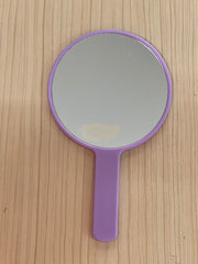 Multi Color Handheld Mirror Round 9.5cm Purple Handheld Mirrors