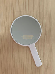Multi Color Handheld Mirror Round 9.5cm White Handheld Mirrors