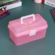 Multi-purpose Double Layer Transparent Storage Box 20*12.4*10.8cm Storage Containers