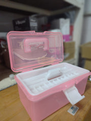 Multi-purpose Double Layer Transparent Storage Box 20*12.4*10.8cm Storage Containers