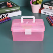 Multi-purpose Double Layer Transparent Storage Box 20*12.4*10.8cm Storage Containers