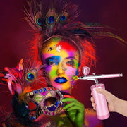 Multi-Purpose Rechargeable Handheld Single Action Airbrush Set - Black Airbrush