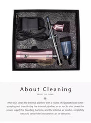 Multi-Purpose Rechargeable Handheld Single Action Airbrush Set - Gold Airbrush