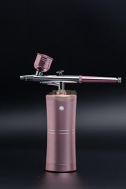 Multi-Purpose Rechargeable Handheld Single Action Airbrush Set - Pink Airbrush