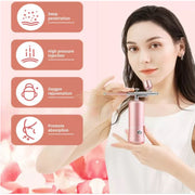 Multi-Purpose Rechargeable Handheld Single Action Airbrush Set - Pink Airbrush