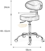 Multifunctional Adjustable Swivel Chair on Wheels | Black Chair