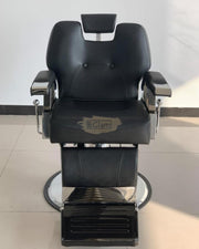Multifunctional Hydraulic Reclining Barber Chair with Headrest & Footrest | Black Barber Chair