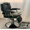 Multifunctional Hydraulic Reclining Barber Chair with Headrest & Footrest | Black Barber Chair