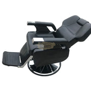 Multifunctional Hydraulic Reclining Barber Chair with Headrest & Footrest | Black Barber Chair