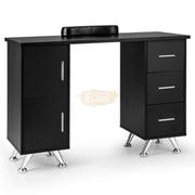 Multifunctional Table with 3 Drawers | Black 108*45*76cm Manicure Tables