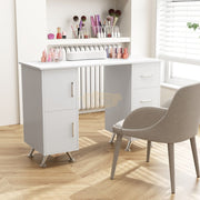 Multifunctional Table with 3 Drawers | White 108*45*76cm Manicure Tables