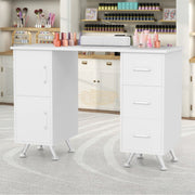Multifunctional Table with 3 Drawers | White 108*45*76cm Manicure Tables