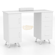 Multifunctional Table with 3 Drawers | White 108*45*76cm Manicure Tables