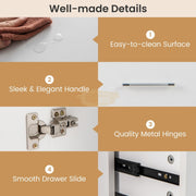 Multifunctional Table with 3 Drawers | White 108*45*76cm Manicure Tables