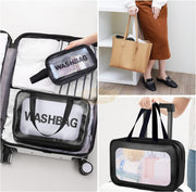 Multipurpose PVC Travel Organizer Bag | Black Toiletry Bag