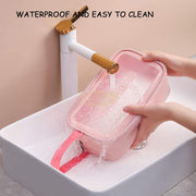 Multipurpose PVC Travel Organizer Bag | Pink Toiletry Bag
