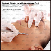 Multipurpose Scalpel Knife with 10 No.11 blades Dermaplaning