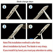 Multipurpose Scalpel Knife with 10 No.11 blades Dermaplaning