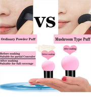 Mushroom Head Makeup Sponge with handle (Dry & Wet Use) Makeup Accessories